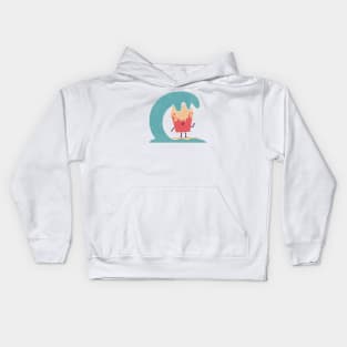 Curly Surfing Kids Hoodie